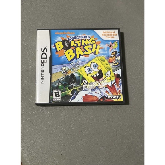 SPONGEBOB'S BOATING BASH NINTENDO DS GAME 3DS 2DS CIB COMPLETE W/ MANUAL CASE - Picture 1 of 2